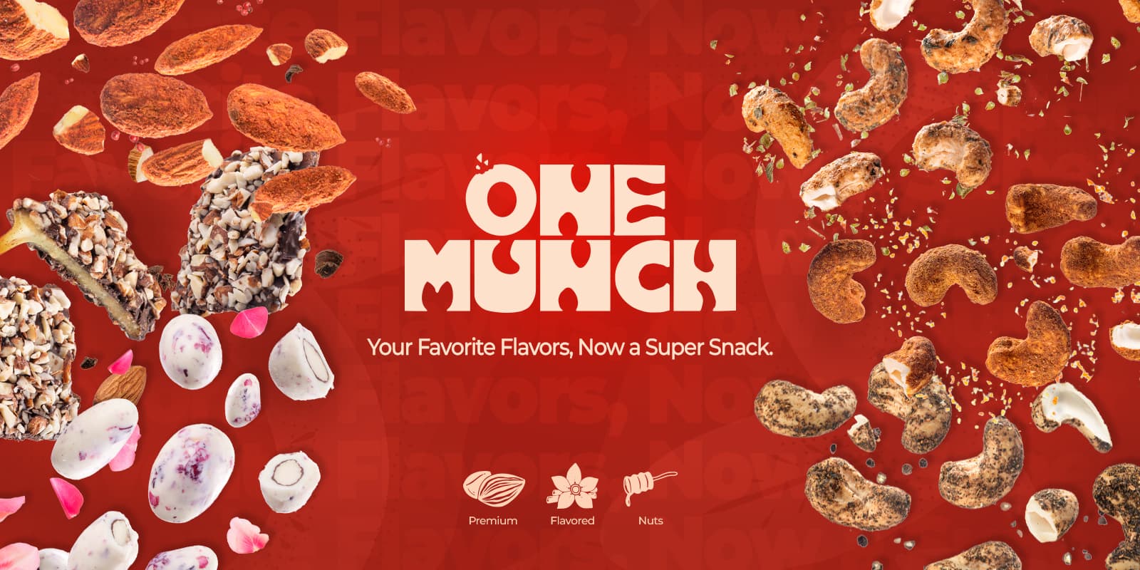 OneMunch - Premium Flavoured Nuts & Chocolate Bites